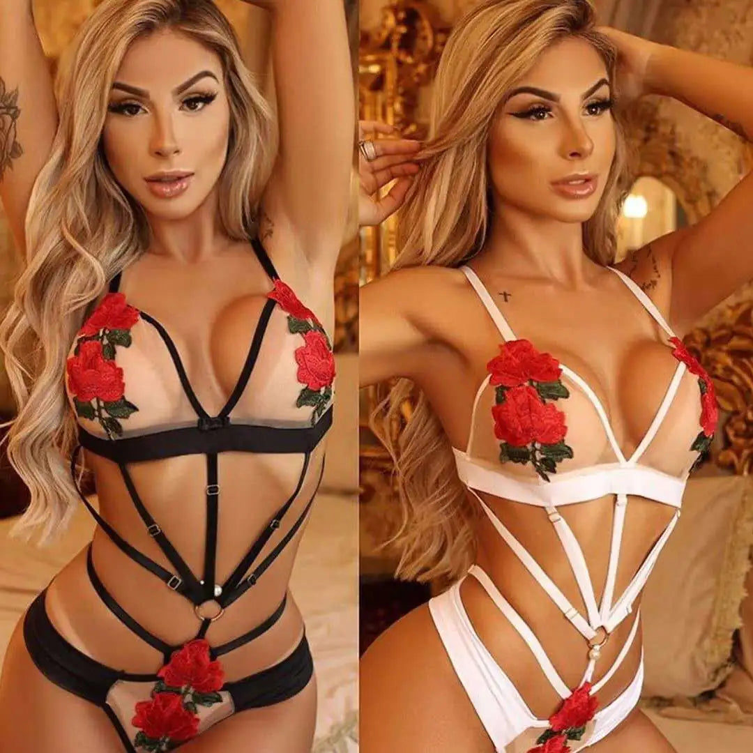 Chic Embroidered Lingerie Top