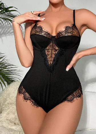 Chic Steel Ring Jumpsuit Lingerie - New Arrival
